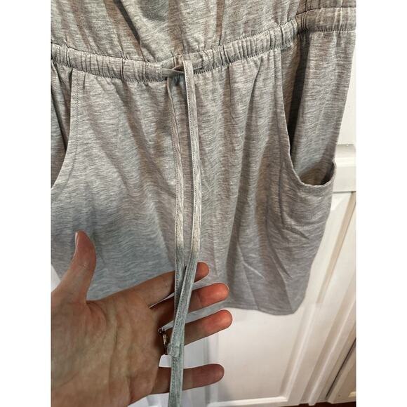 The North Face Womens Aurora Cowl Neck Drawstring Dress Gray Pockets Size L - Picture 5 of 7